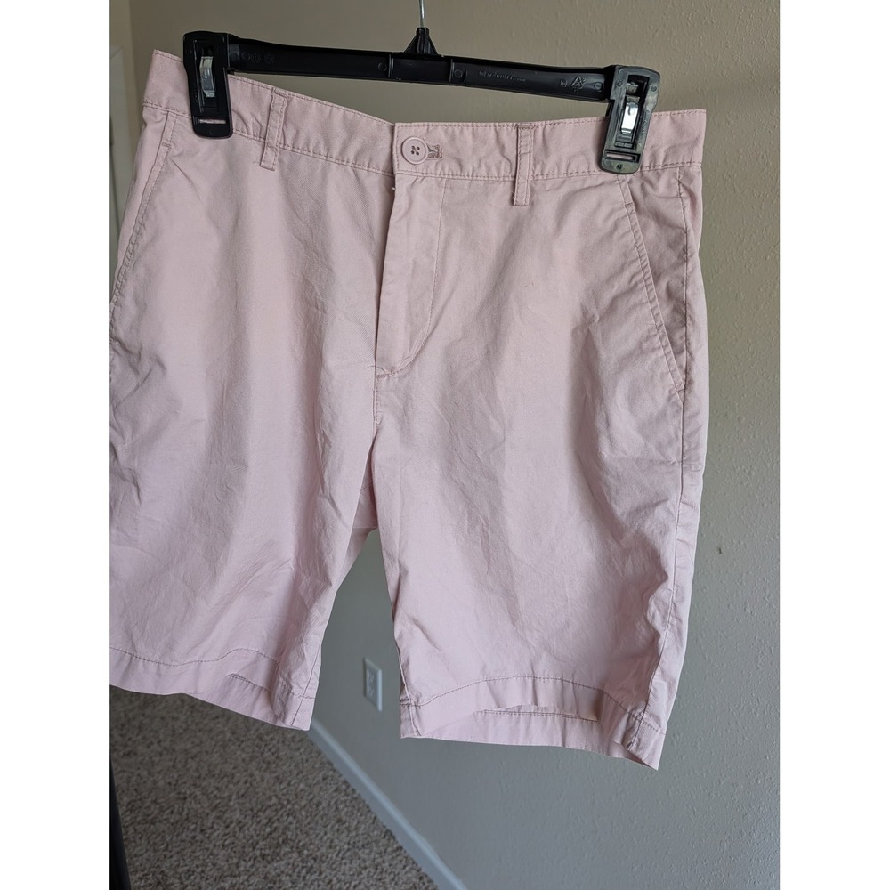 H&M Mens Pink Chino Shorts Size 30R Cotton Twill Regular Fit